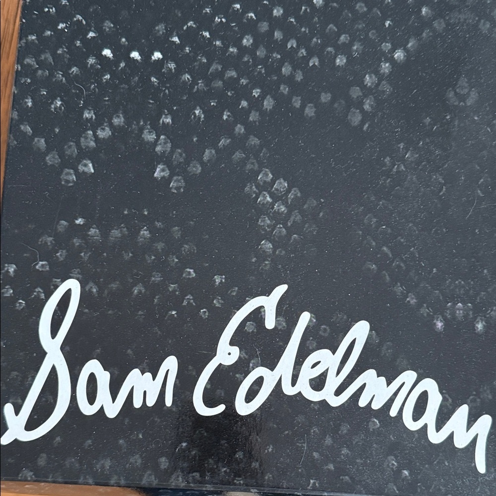 Sam Edelman Black Snakeskin Design